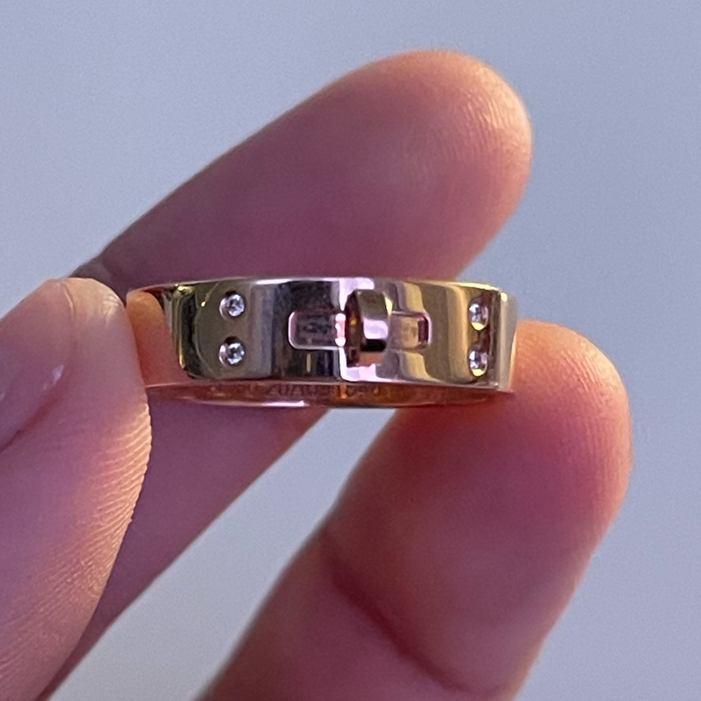 🛑🛑🛑SOLD🛑🛑🛑Kelly ring, small model size 54 18k rose gold